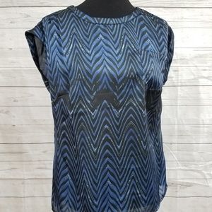 Black and Blue dress top